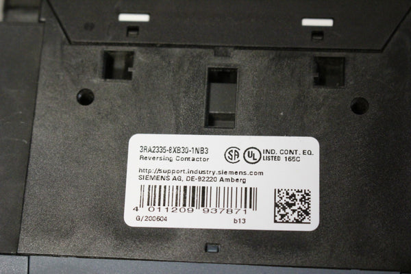 SIEMENS REVERSING CONTACTOR 3RA2335-8XB30-1NB3