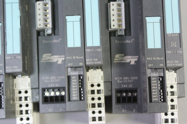 LOT OF 3 SST  5136-DNS-200S + SIEMENSD 6ES7 138-4CB11-0AB0 DEVICENET