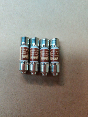 LOT OF 4 BUSS FUSES KTK-R-1/8 NEW 