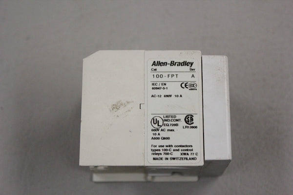 ALLEN BRADLEY PNEUMATIC TIMING MODULE 100-FPT A