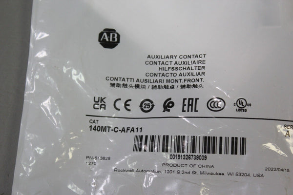 NEW ALLEN BRADLEY AUXILIARY CONTACT 140MT-C-AFA11 A