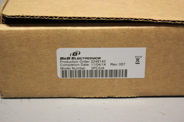 NEW ADVANTECH B+B SMARTWORX UNIVERSAL PCI MIPORT RS-232/422/485 CARD 3PCIU2