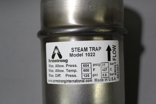 NEW ARMSTRON STAINLESS STEEL STEAM TRAP C5315-1 1022 3/4 NPT 5/32