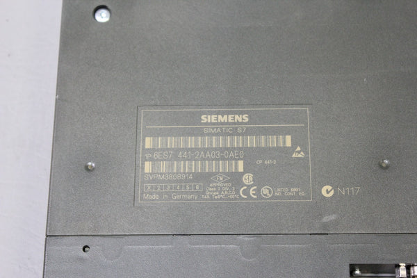 SIEMENS SIMATIC S7 COMMUNICATION PROCESSOR 6ES7 441-2AA03-0AE0