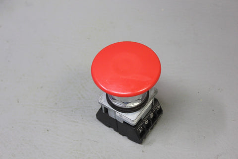 UNUSED SIEMENS RED MUSHROOM HEAD EMERGENCY PUSHBUTTON 52PM9XZ OIL TIGHT