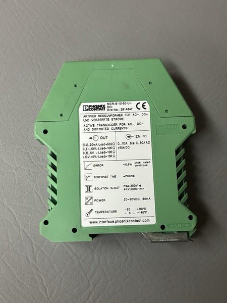 Phoenix Contact MCR-S-10-50-UI-DCI Current Transducer