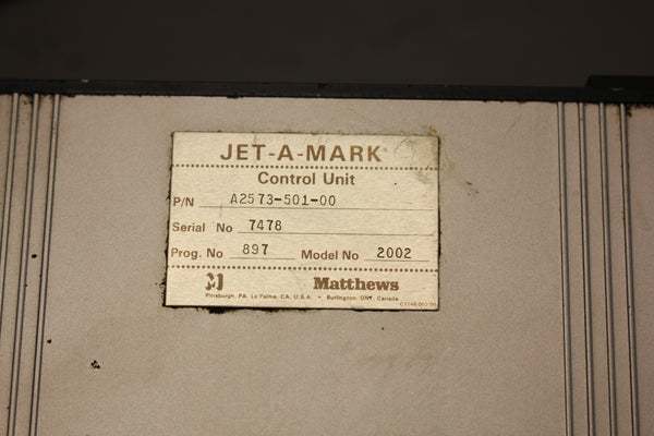 JET-A-MARK COMPACT CODER CONTROL UNIT 2002