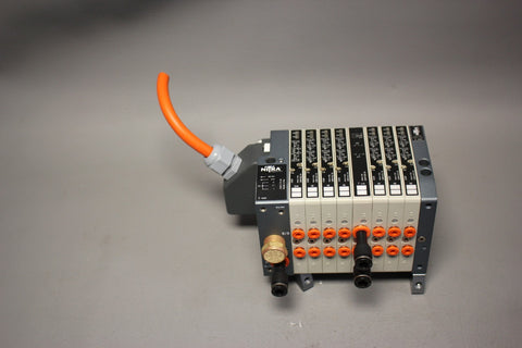 NITRA SOLENOID VALVE MANIFOLD WITH 8 VALVES CMV-A1L-1A & CMV-D2X-3X