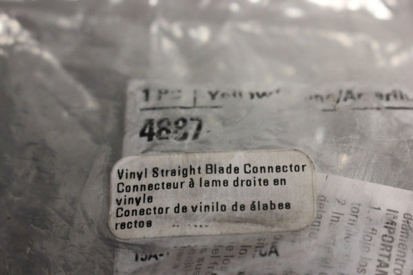 NEW EATON 4887 VINYL STRAIGHT BLADE CONNECTOR
