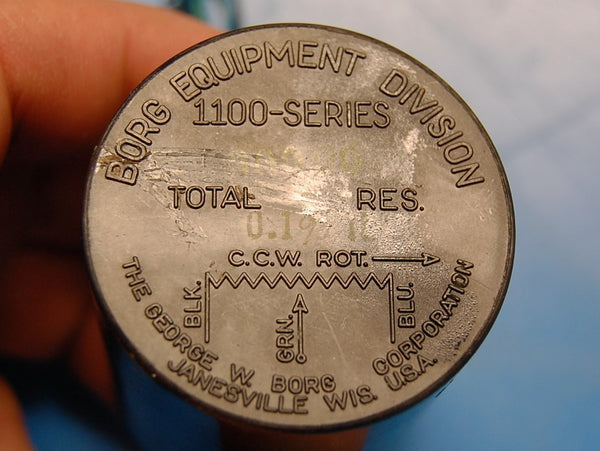  BORG 1100-SERIES POTENTIOMETER VINTAGE 30000 .01% IL