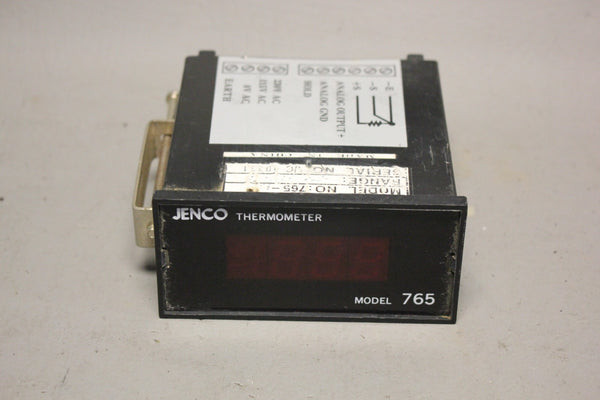 JENCO DIGITAL THERMOMETER PANEL METER MODEL 765