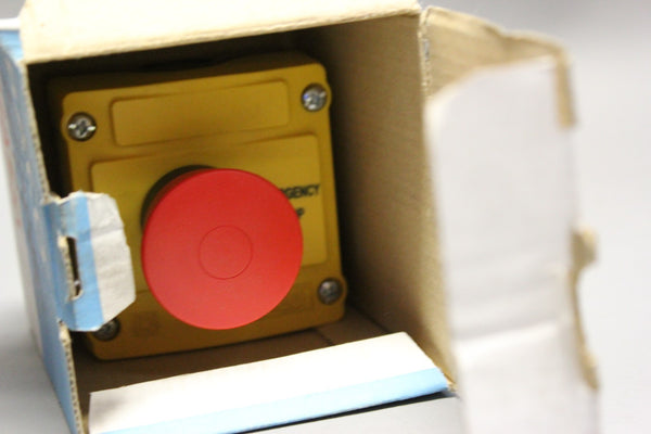 NEW BACO RED EMERGENCY STOP PUSHBUTTON IN ELCLOSURE  224 220 (LBX15302)