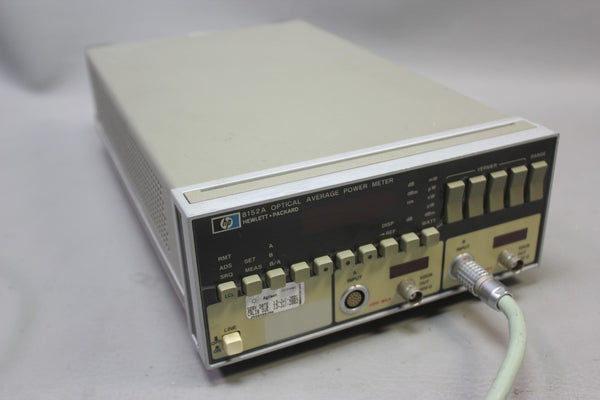 HP  OPTICAL AVERAGE POWER METER WITH OPTICAL HEAD 8152A & 81521B