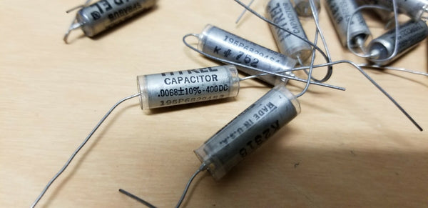 Lot of 13 Unused Sprague Hyrel PIO Capacitors .0068 400VDC Tube Amp