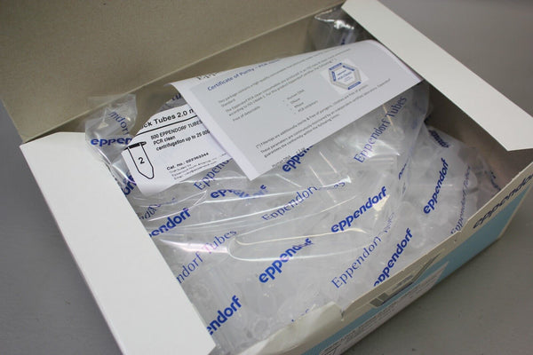 NEW EPPENDORF SAFE LOCK TUBES 2.0 ML PCR CLEAN NATURAL 500 QTY