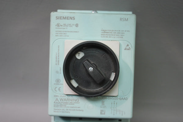 SIEMENS ET200 RSM MAINTENANCE SWITCH MODULE 3RK1304-0HS00-6AA0