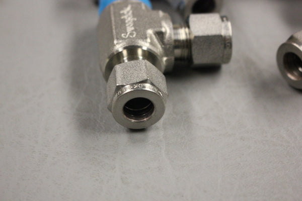 NEW SWAGELOK FITTING LOT OF 6 SS-600-3