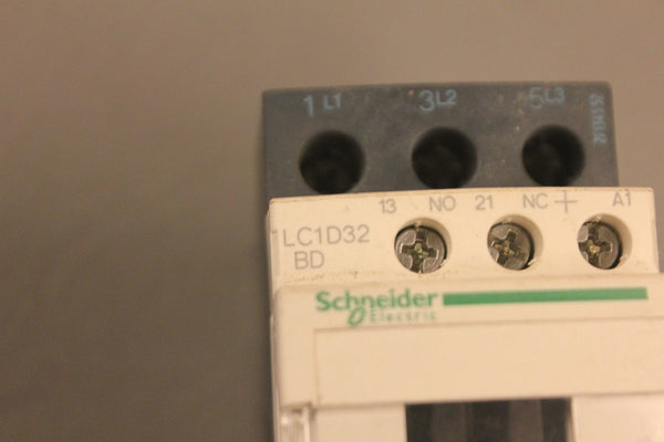 SCHNEIDER ELECTRIC CONTACTOR LCD1D32 BD