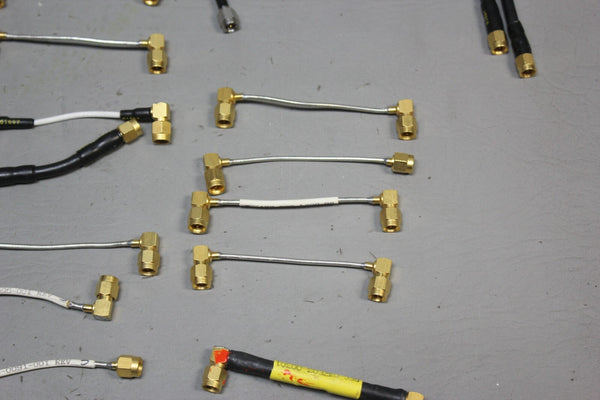 LOT OF 62 MISC. RF MICROWAVE CABLES