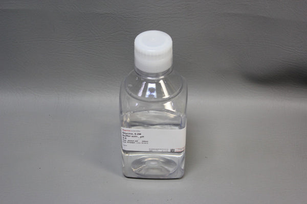 NEW 250mL BOTTLE OF THERMO GLYCINE 0.2M BUFFER SOLUTION pH 3.0 J62527.AK