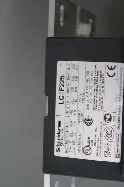 SCHNEIDER 225A CONTACTOR LC1F225 #2