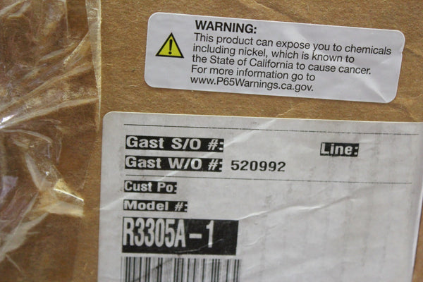 NEW GAST REGENAIR AIR BLOWER R3305A-1