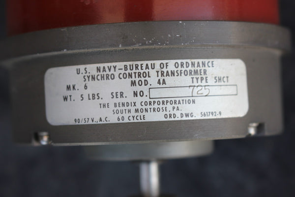 BENDIX US NAVY SYNCHRO CONTROL TRANSFORMER  4A 5HCT