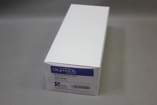 OLYMPUS 96 WELL PCR PLATE FULL SKIRT 24-302 25 PLATES