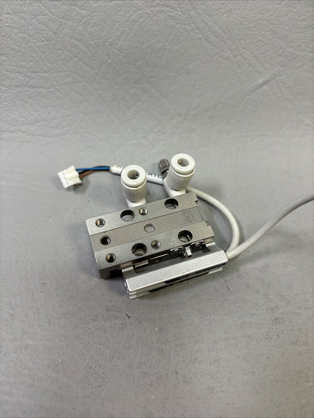 SMC MXJ4-10 Slide Guided Cylinder w/ D-F9PW Sensors