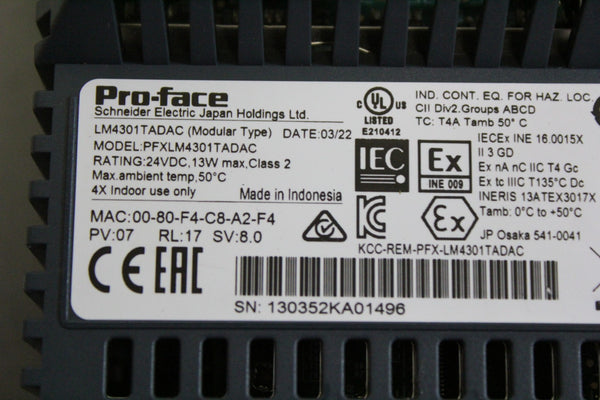 PROFACE MODULAR HMI OPERATOR PANEL  PFXXM4300TP  &  PFXLM4301TADAC  XM-4300TP