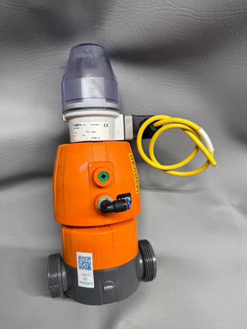 GEORG FISCHER  PNEUMATICALLY ACTUATED VALVE #4 WITH 199190305 POSITION INDICATOR