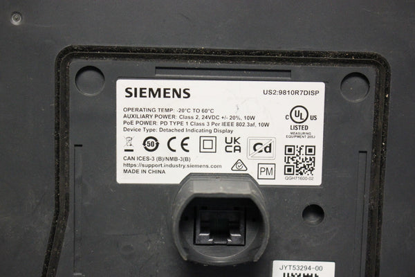 SIEMENS POWER QUALITY METER DISPLAY 9810R7DISP #1