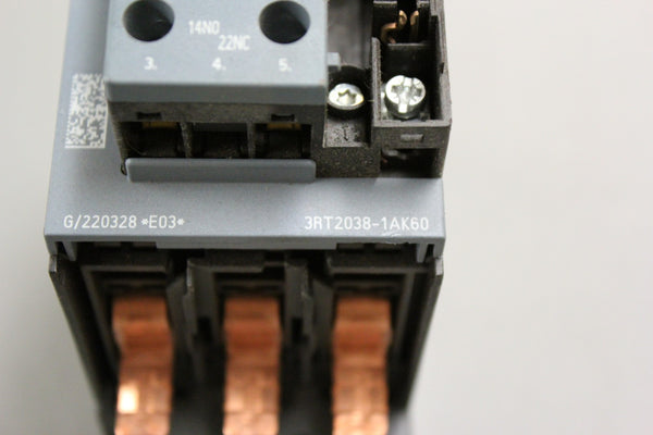 SIEMENS SIRIUS CONTACTOR 3RT2038-1AK60