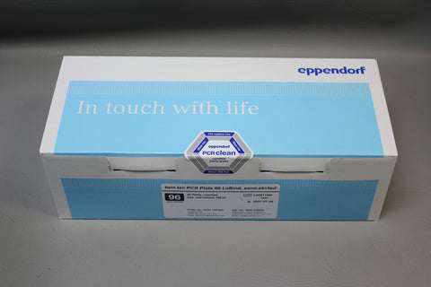 NEW BOX EPPENDORF 250uL 96 WELL SEMI-SKIRTED PCR PLATES 25 PLATES 0030129504