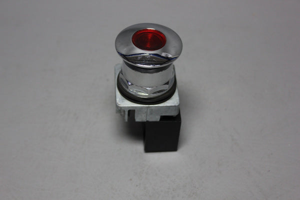 SIEMENS RED ILLUMINATED MUSHROOM HEAD PUSH PULL BUTTON 52PP2M2 W/52AAIM2