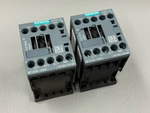 2- UNUSED SIEMENS POWER CONTACTOR 3RT2016-1AK61