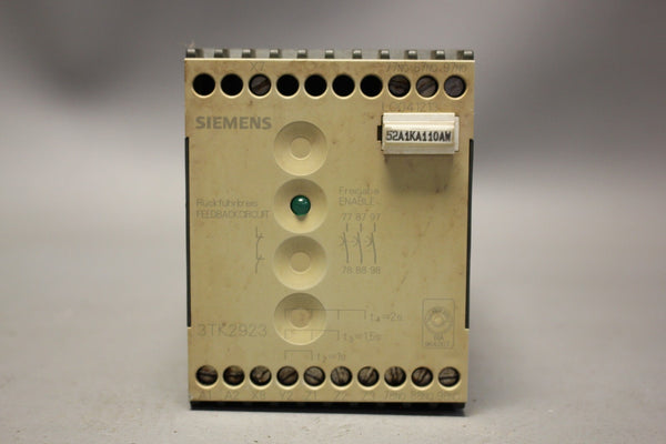 SIEMENS SAFETY CONTACTOR DELAY MODULE 3TK2923-0BB4 24VDC