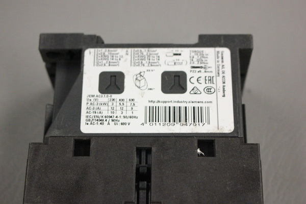SIEMENS SIRIUS CONTACTOR 3RT2024-1AV60