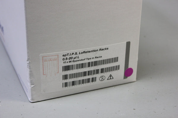 EPPENDORF epTIPS LoRetention Racked Pipette Tips 0.5-20 uL 576 022493028