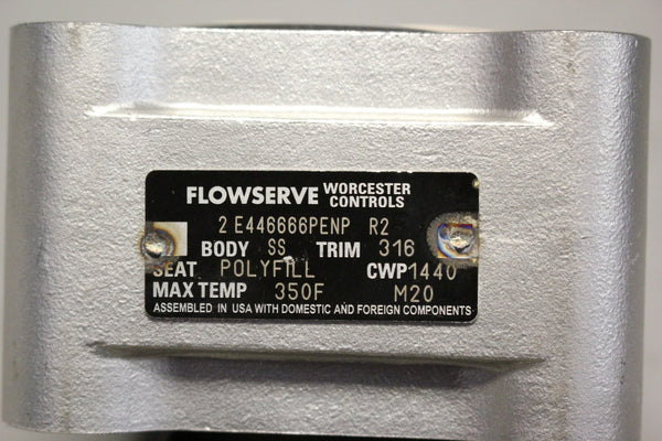 NEW FLOWSERVE/WORCESTER 2" 316 STAINLESS STEEL BALL VALVE BODY 2 E446666PENP R2