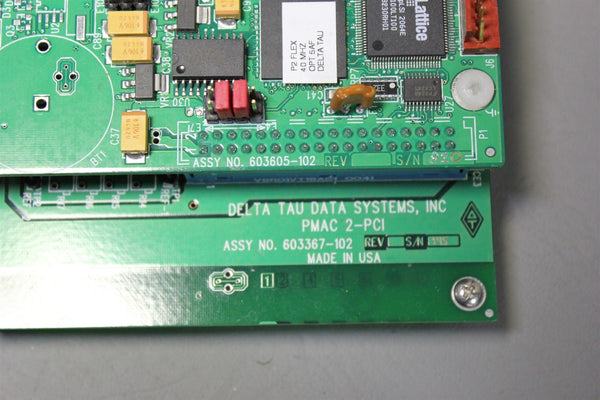 DELTA TAU PMAC 2-PCI w/CPU & MOTOR INTERFACES 603367-102 & DSP563XX FLEX