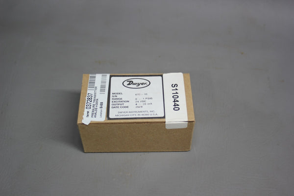 NEW DWYER PRESSURE TRANSMITTER 673-1C