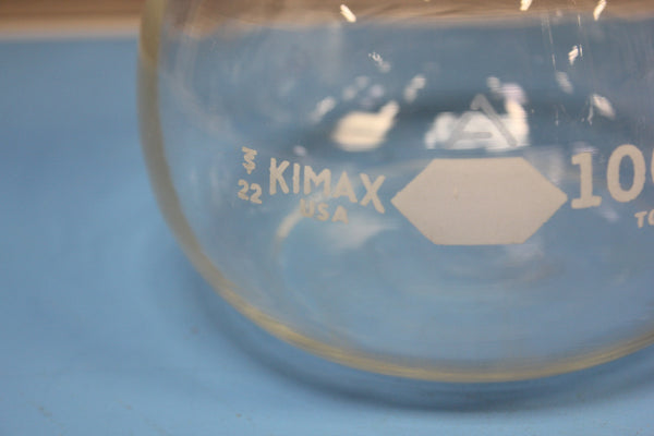 Kimble Kimax 1000mL Glass Volumetric Flask With Stopper 