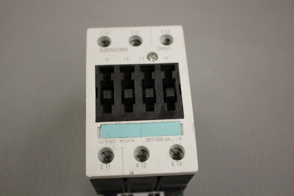 SIEMENS SIRIUS CONTACTOR 3RT1036-3A..0