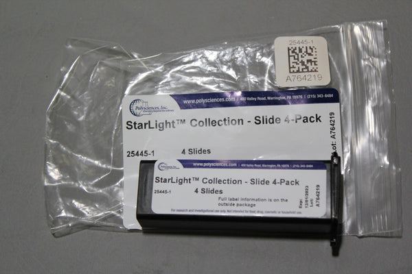 NEW 4 PACK OF POLYSCIENCES STARLIGHT COLLECTION CALIBRATION SLIDES 25445-1