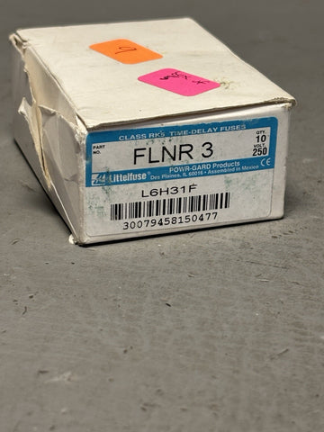 LOT OF 5 LITTELFUSE FLNR-3 NEW