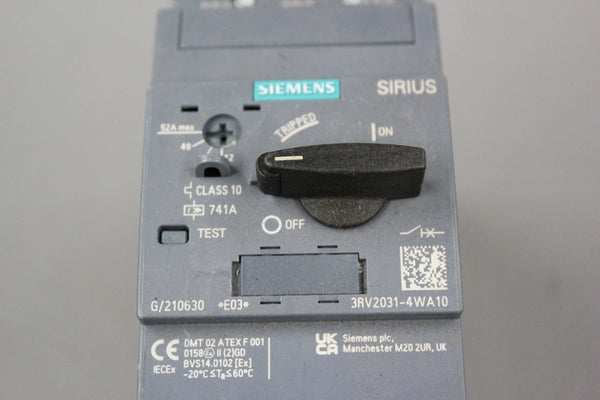 SIEMENS SIRIUS CONTACTOR MOTOR STARTER 3RV2031-4WA10