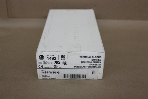 LOT OF 49 NEW ALLEN BRADLEY TERMINAL BLOCKS 1492-W10-G C