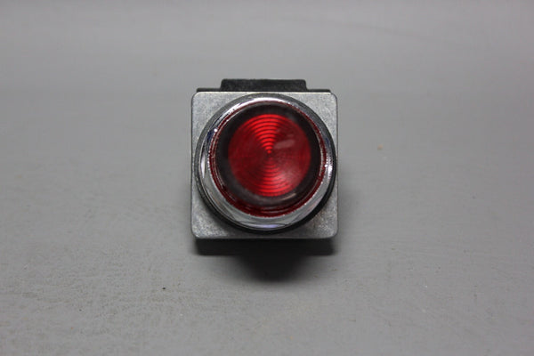 SIEMENS RED LED PILOT INDICATOR LIGHT 52PL4E2XB W/TRANSFORMER 52AAFE2B