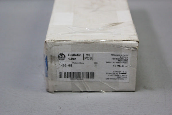 25 NEW ALLEN BRADLEY  1492-H5 E TERMINAL/FUSE BLOCKS
